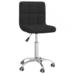 Esszimmerstühle 4 Stk. Drehbar Schwarz Stoff