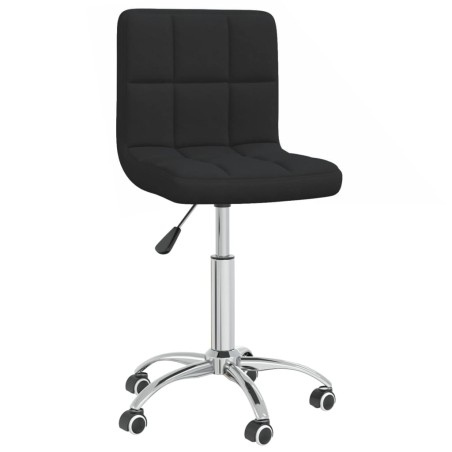 Esszimmerstühle 4 Stk. Drehbar Schwarz Stoff