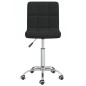 Esszimmerstühle 4 Stk. Drehbar Schwarz Stoff Esszimmerstühle 4 Stk. Drehbar Schwarz Stoff