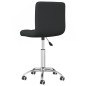 Esszimmerstühle 4 Stk. Drehbar Schwarz Stoff Esszimmerstühle 4 Stk. Drehbar Schwarz Stoff
