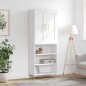 vidaXL Highboard Weiß 69,5x34x180 cm Holzwerkstoff vidaXL Highboard Weiß 69,5x34x180 cm Holzwerkstoff