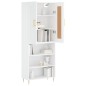 vidaXL Highboard Weiß 69,5x34x180 cm Holzwerkstoff vidaXL Highboard Weiß 69,5x34x180 cm Holzwerkstoff