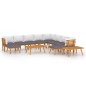 vidaXL 12-tlg. Garten-Lounge-Set mit Kissen Massivholz Akazie vidaXL 12-tlg. Garten-Lounge-Set mit Kissen Massivholz Akazie