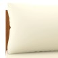 2-Sitzer-Gartensofa mit Creme Kissen Massivholz Akazie 2-Sitzer-Gartensofa mit Creme Kissen Massivholz Akazie