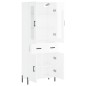 vidaXL Highboard Hochglanz-Weiß 69,5x34x180 cm Holzwerkstoff vidaXL Highboard Hochglanz-Weiß 69,5x34x180 cm Holzwerkstoff