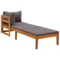 vidaXL 3-tlg. Garten-Lounge-Set mit Dunkelgrauen Kissen Massivholz Akazie vidaXL 3-tlg. Garten-Lounge-Set mit Dunkelgrauen Kissen Massivholz Akazie