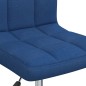 Esszimmerstühle 4 Stk. Drehbar Blau Stoff Esszimmerstühle 4 Stk. Drehbar Blau Stoff