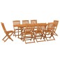 vidaXL 9-tlg. Garten-Essgruppe 220x90x75 cm Massivholz Akazie vidaXL 9-tlg. Garten-Essgruppe 220x90x75 cm Massivholz Akazie