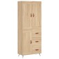 Highboard Sonoma-Eiche 69,5x34x180 cm Holzwerkstoff Highboard Sonoma-Eiche 69,5x34x180 cm Holzwerkstoff