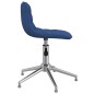 Esszimmerstühle 4 Stk. Drehbar Blau Stoff Esszimmerstühle 4 Stk. Drehbar Blau Stoff