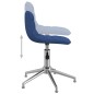 Esszimmerstühle 4 Stk. Drehbar Blau Stoff Esszimmerstühle 4 Stk. Drehbar Blau Stoff