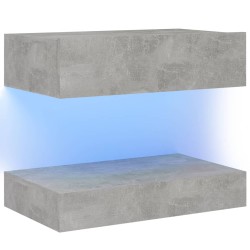 Nachttisch Betongrau 60x35 cm Holzwerkstoff