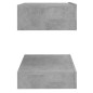 Nachttisch Betongrau 60x35 cm Holzwerkstoff Nachttisch Betongrau 60x35 cm Holzwerkstoff