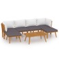 7-tlg. Garten-Lounge-Set mit Kissen Massivholz Akazie 7-tlg. Garten-Lounge-Set mit Kissen Massivholz Akazie