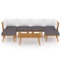 7-tlg. Garten-Lounge-Set mit Kissen Massivholz Akazie 7-tlg. Garten-Lounge-Set mit Kissen Massivholz Akazie