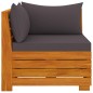 2-Sitzer-Gartensofa mit Kissen Massivholz Akazie 2-Sitzer-Gartensofa mit Kissen Massivholz Akazie