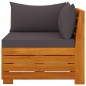 2-Sitzer-Gartensofa mit Kissen Massivholz Akazie 2-Sitzer-Gartensofa mit Kissen Massivholz Akazie