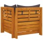 2-Sitzer-Gartensofa mit Kissen Massivholz Akazie 2-Sitzer-Gartensofa mit Kissen Massivholz Akazie