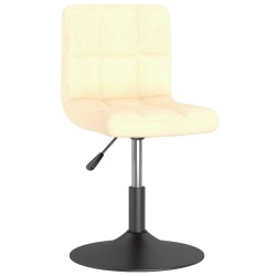Esszimmerstühle 6 Stk. Drehbar Creme Samt