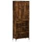 Highboard Räuchereiche 69,5x34x180 cm Holzwerkstoff Highboard Räuchereiche 69,5x34x180 cm Holzwerkstoff