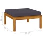 3-tlg. Garten-Lounge-Set mit Auflage Massivholz Akazie 3-tlg. Garten-Lounge-Set mit Auflage Massivholz Akazie