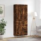 Highboard Räuchereiche 69,5x34x180 cm Holzwerkstoff Highboard Räuchereiche 69,5x34x180 cm Holzwerkstoff
