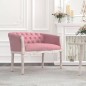Sitzbank Rosa 98x56x69 cm Samt Sitzbank Rosa 98x56x69 cm Samt