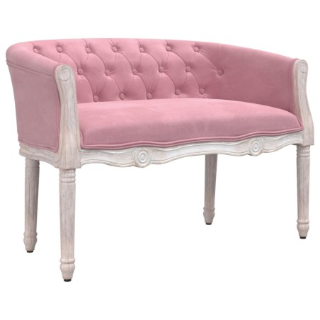 Sitzbank Rosa 98x56x69 cm Samt
