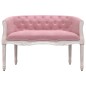 Sitzbank Rosa 98x56x69 cm Samt Sitzbank Rosa 98x56x69 cm Samt