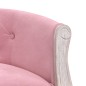 Sitzbank Rosa 98x56x69 cm Samt Sitzbank Rosa 98x56x69 cm Samt