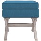Hocker mit Stauraum Blau 45x45x49 cm Samt Hocker mit Stauraum Blau 45x45x49 cm Samt