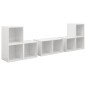 6-tlg. TV-Schrank-Set Hochglanz-Weiß Holzwerkstoff 6-tlg. TV-Schrank-Set Hochglanz-Weiß Holzwerkstoff