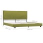 Bettgestell Grün Stoff 180x200 cm Bettgestell Grün Stoff 180x200 cm