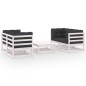 5-tlg. Garten-Lounge-Set mit Kissen Kiefer Massivholz 5-tlg. Garten-Lounge-Set mit Kissen Kiefer Massivholz