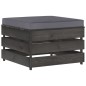 8-tlg. Garten-Lounge-Set mit Kissen Grau Imprägniertes Holz 8-tlg. Garten-Lounge-Set mit Kissen Grau Imprägniertes Holz