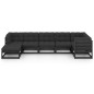 7-tlg. Garten-Lounge-Set mit Kissen Kiefer Massivholz 7-tlg. Garten-Lounge-Set mit Kissen Kiefer Massivholz