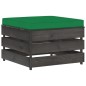 9-tlg. Garten-Lounge-Set mit Kissen Grau Imprägniertes Holz 9-tlg. Garten-Lounge-Set mit Kissen Grau Imprägniertes Holz