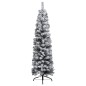 Künstlicher Weihnachtsbaum Schlank mit LEDs & Kugeln Grün 150cm Künstlicher Weihnachtsbaum Schlank mit LEDs & Kugeln Grün 150cm