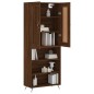 vidaXL Highboard Braun Eichen-Optik 69,5x34x180 cm Holzwerkstoff vidaXL Highboard Braun Eichen-Optik 69,5x34x180 cm Holzwerkstoff