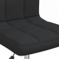 Esszimmerstühle 6 Stk. Drehbar Schwarz Stoff Esszimmerstühle 6 Stk. Drehbar Schwarz Stoff