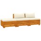 3-tlg. Garten-Lounge-Set mit Kissen Massivholz Akazie