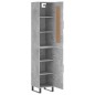 Highboard Betongrau 34,5x34x180 cm Holzwerkstoff Highboard Betongrau 34,5x34x180 cm Holzwerkstoff