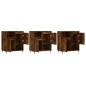 Sideboards 3 Stk. Räuchereiche Holzwerkstoff Sideboards 3 Stk. Räuchereiche Holzwerkstoff