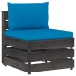 vidaXL 6-tlg. Garten-Lounge-Set mit Kissen Grau Imprägniertes Holz vidaXL 6-tlg. Garten-Lounge-Set mit Kissen Grau Imprägniertes Holz
