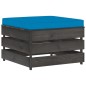 vidaXL 6-tlg. Garten-Lounge-Set mit Kissen Grau Imprägniertes Holz vidaXL 6-tlg. Garten-Lounge-Set mit Kissen Grau Imprägniertes Holz