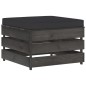 vidaXL 9-tlg. Garten-Lounge-Set mit Kissen Grau Imprägniertes Holz vidaXL 9-tlg. Garten-Lounge-Set mit Kissen Grau Imprägniertes Holz
