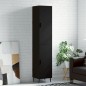 Highboard Schwarz 34,5x34x180 cm Holzwerkstoff Highboard Schwarz 34,5x34x180 cm Holzwerkstoff