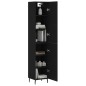 Highboard Schwarz 34,5x34x180 cm Holzwerkstoff Highboard Schwarz 34,5x34x180 cm Holzwerkstoff