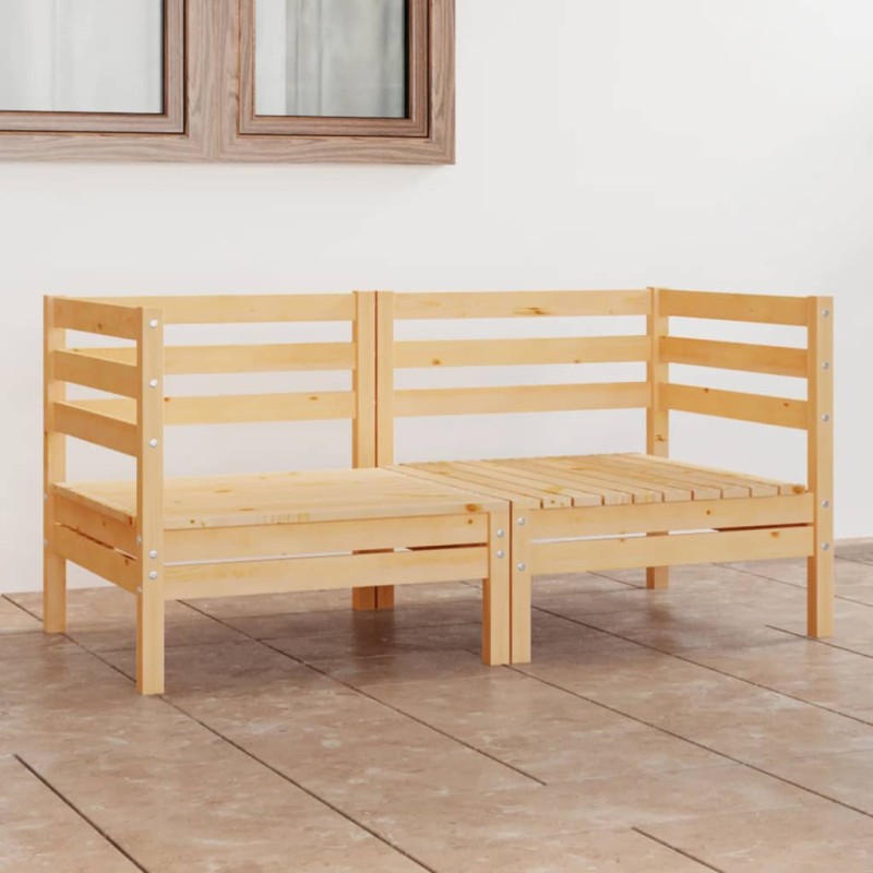 2-Sitzer-Gartensofa Kiefer Massivholz 2-Sitzer-Gartensofa Kiefer Massivholz