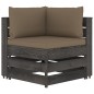 7-tlg. Garten-Lounge-Set mit Kissen Grau Imprägniertes Holz 7-tlg. Garten-Lounge-Set mit Kissen Grau Imprägniertes Holz